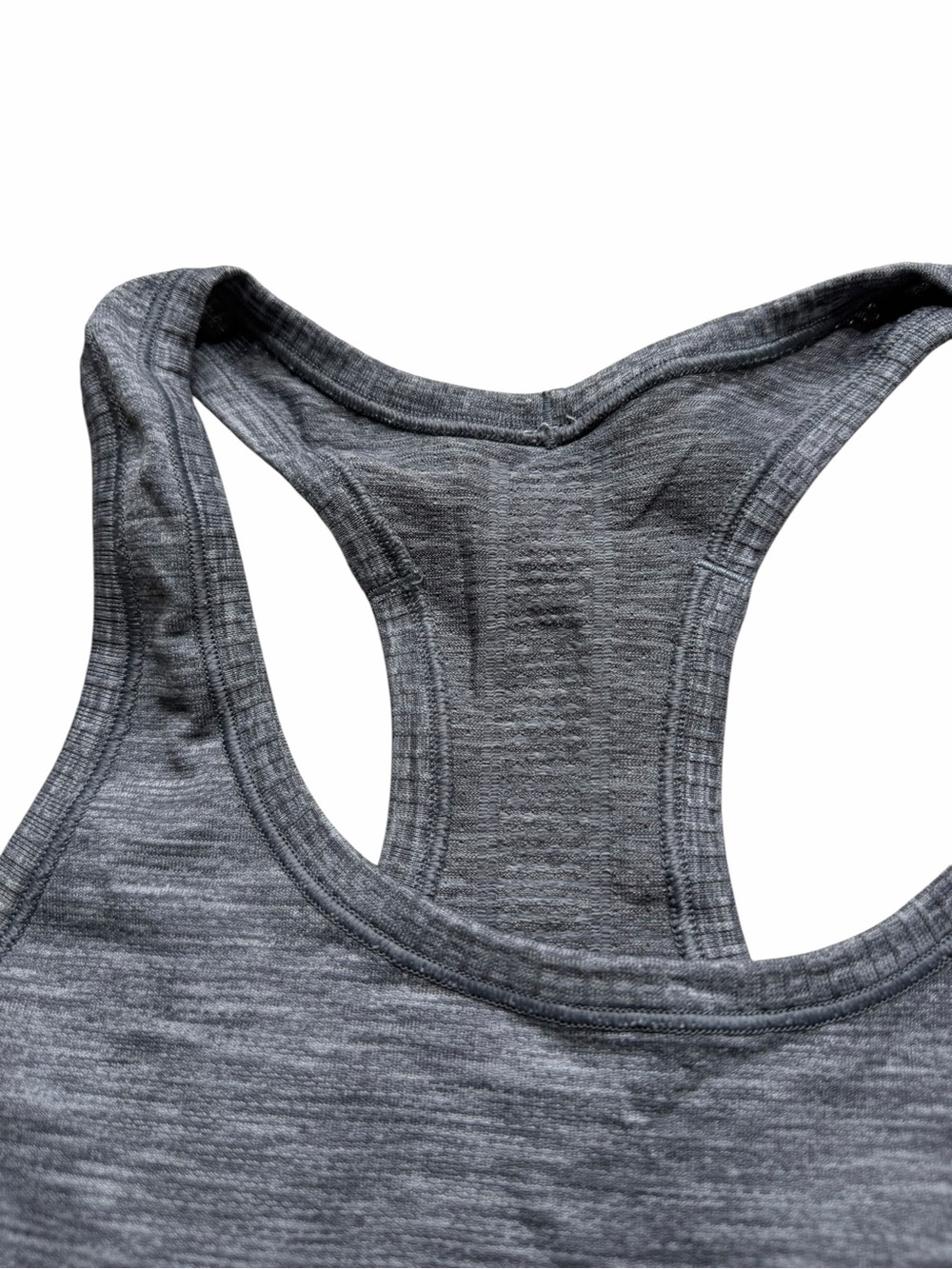 LULULEMON Athletica Gray Swiftly Racerback Tank Top Women's Size 4 Running Yoga - Picture 3 of 5